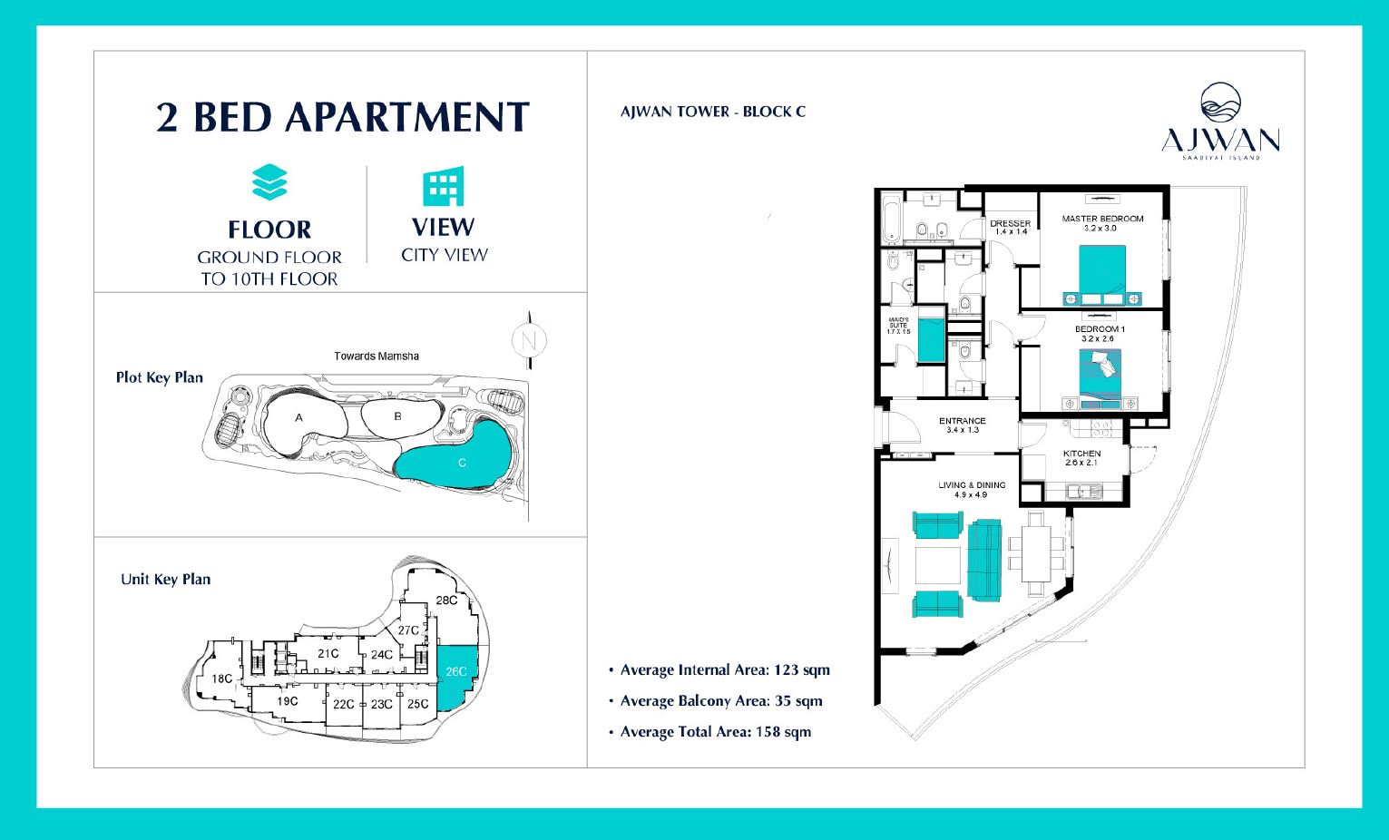 Experience Luxury Living on Ajwan Tower Residences in Saadiyat Island, Abu Dhabi | ALMIRA Real Estate