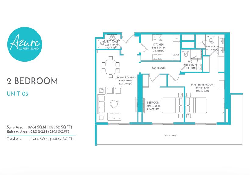 Azure Al Reem by Masaood Developments on Al Reem Island, Abu Dhabi | ALMIRA Real Estate