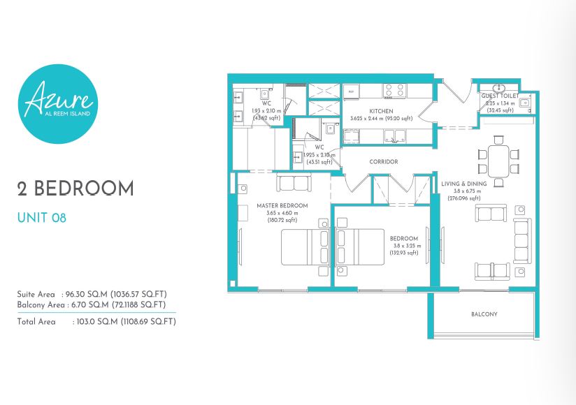 Azure Al Reem by Masaood Developments on Al Reem Island, Abu Dhabi | ALMIRA Real Estate